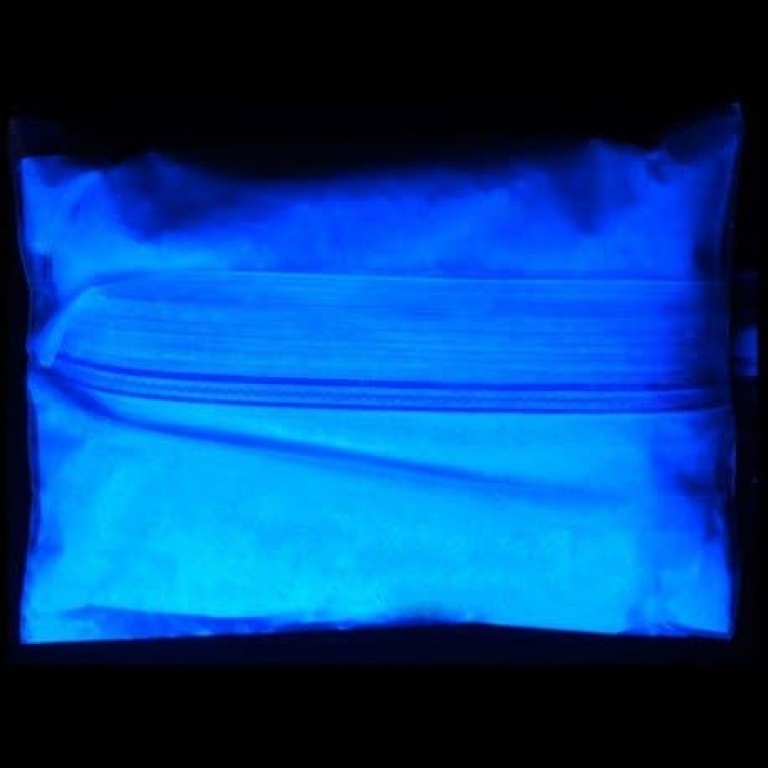 Pigmento additivo in polvere ultra fluorescente - AZZURRO FLUO 20g
