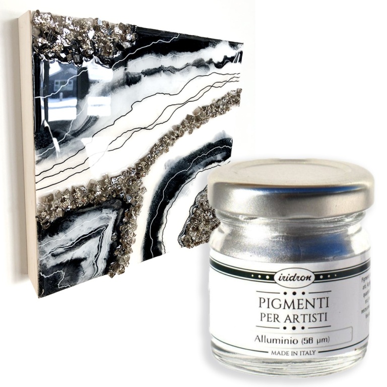 Pigmento metallico oro, argento, rame - ALLUMINIO 25ML