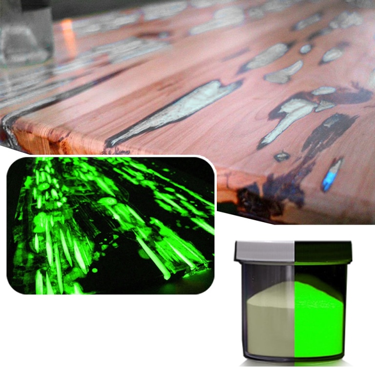 Pigmenti a base bianca visibili al buio - VERDE 20g