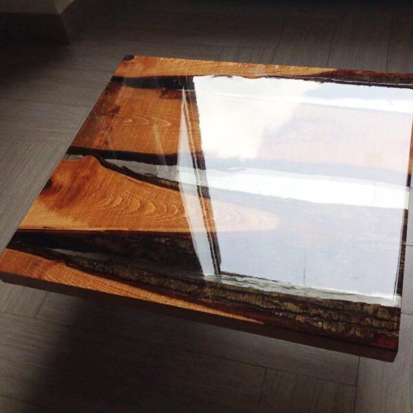 Kit Completo Per Tavoli In Legno E Resina Trasparente