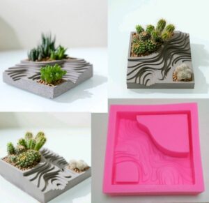 NICOLE Stampo In Silicone 3D A Forma Di Teschio Per Calcestruzzo E Gesso – Vaso Per Fiori Fai Da Te, Dimensioni 24,5x17x14,8 Cm, Stampi Per Candele E Sapone