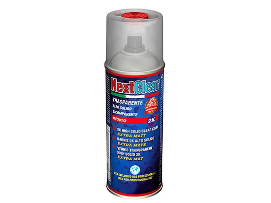 Nextclear Trasparente Opaco 2k Alto Solido In Bomboletta Spray Bicomponente Monouso Da 400 Ml Resine Epossidiche Resin Pro