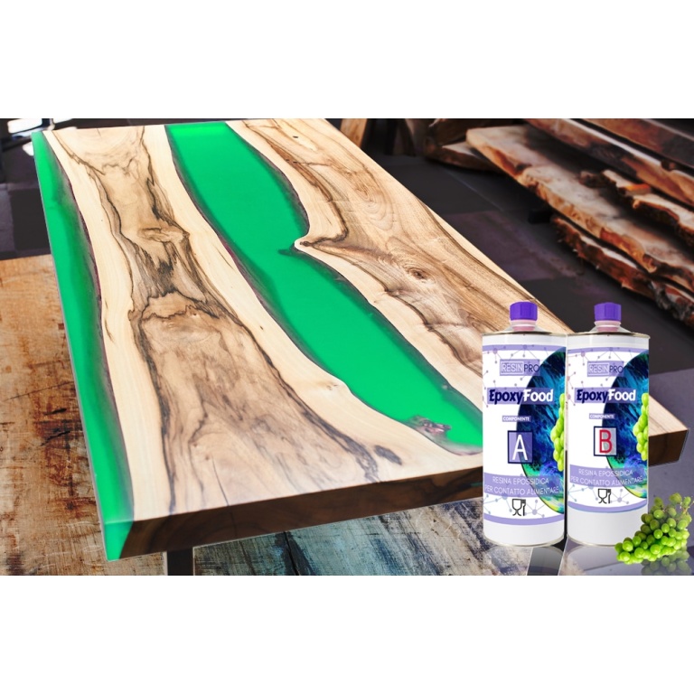 EpoxyFood - Resina trasparente per contatto alimentare - 3,1 kg