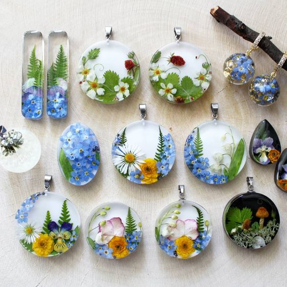 PATIKIL Fiore Pressato Essiccato, 60pz Per Creazioni In Resina Fai Da Te Unghie Artigianali Scrapbooking Gioielli Decorativi Floreali Candele - Foto 8