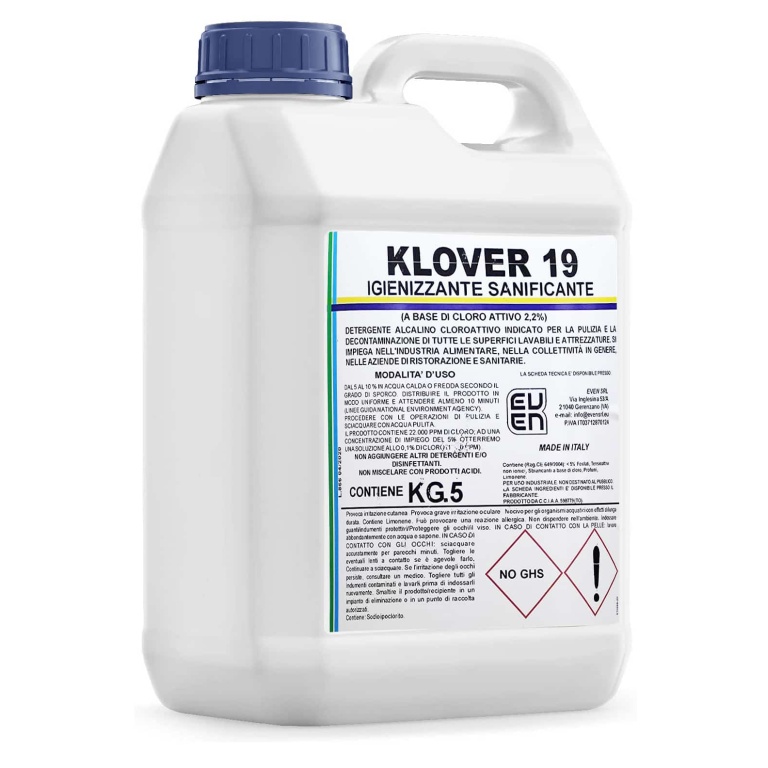 Detergente Igienizzante Sanificante a base di Cloro