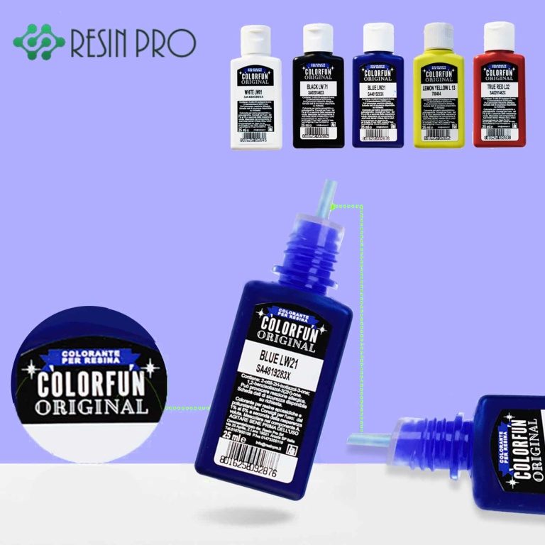 Set di paste coloranti per resine epossidiche - 5 COLORANTI