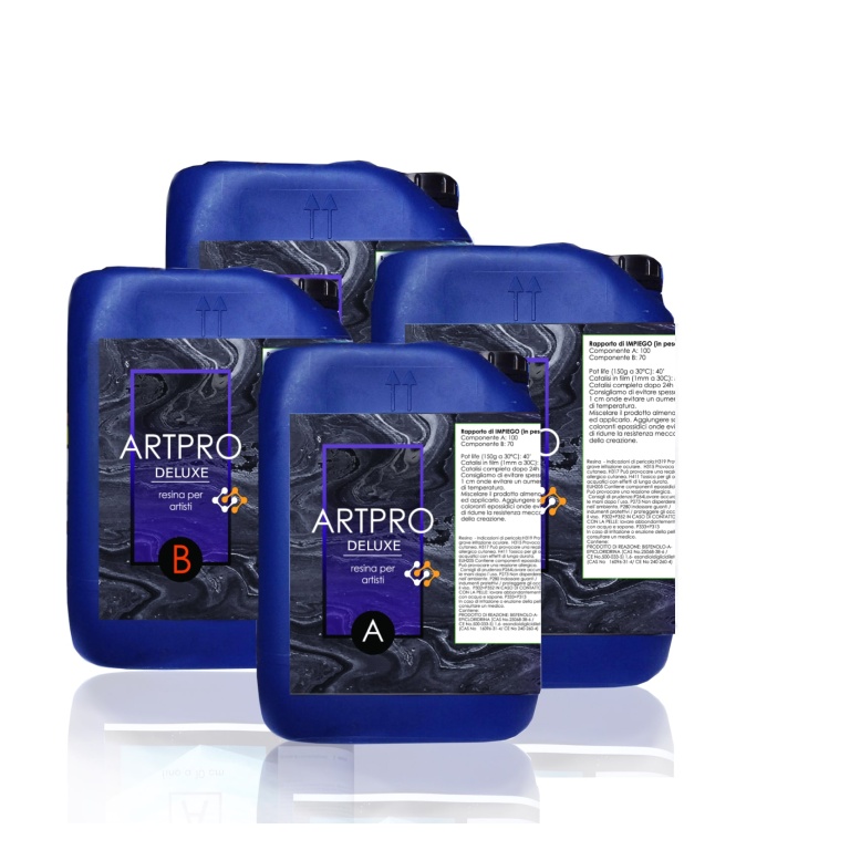 ART PRO DELUXE Resina epossidica trasparente ad Alta Densità - 18 kg