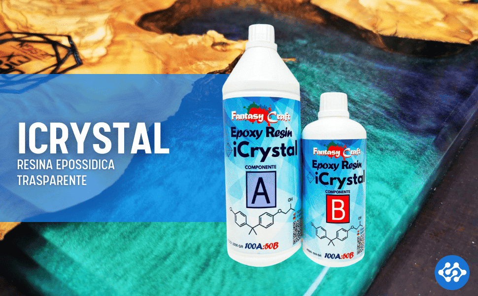 Novità: iCrystal! La resina liquida a basso costo per colate fino a 2 cm!