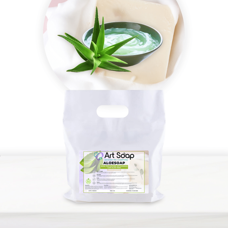 AloeSoap  - La Base Trasparente  per Saponi Artigianali con Aloe Vera