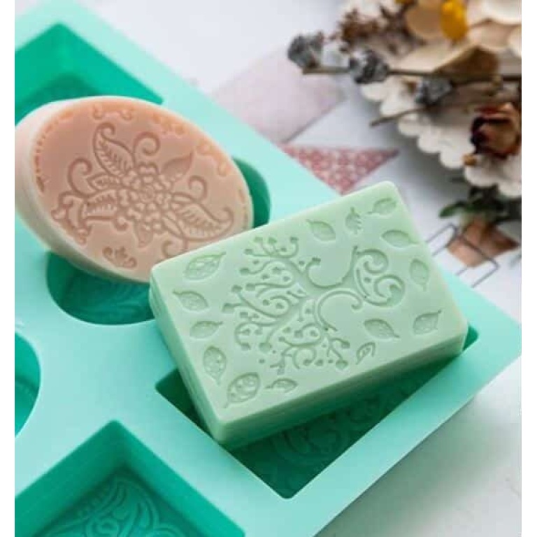 Stampo in Silicone Doppio con decorazioni 