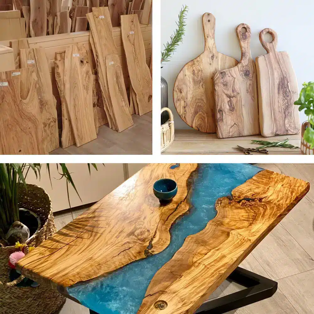 Tavole legno di Ulivo Piallato