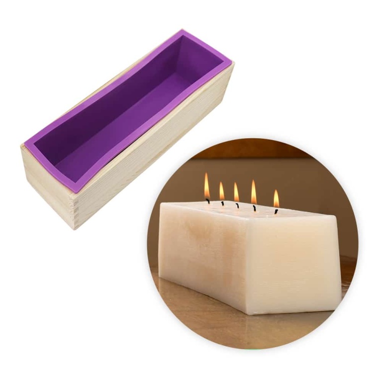 Stampo in silicone - Candela Rettangolare CandleMold