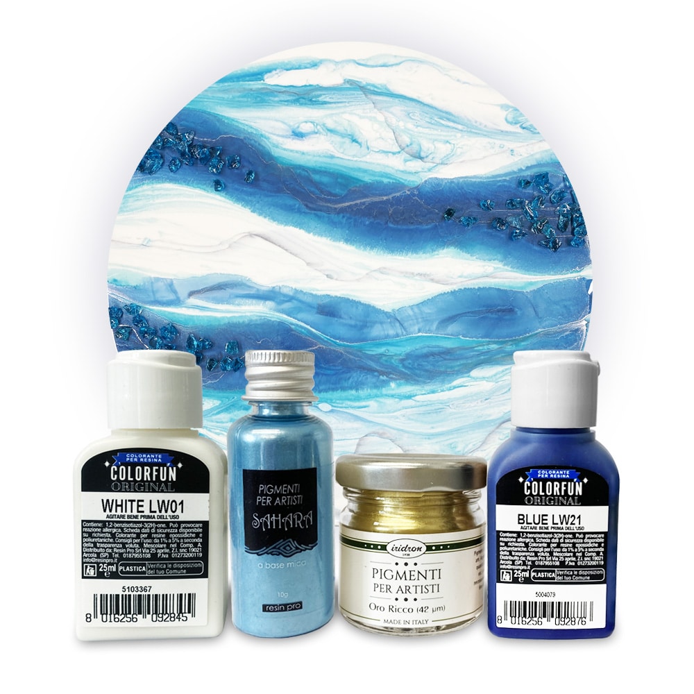 “RINASCIMENTO” Set di colori per resina - effetto marmo