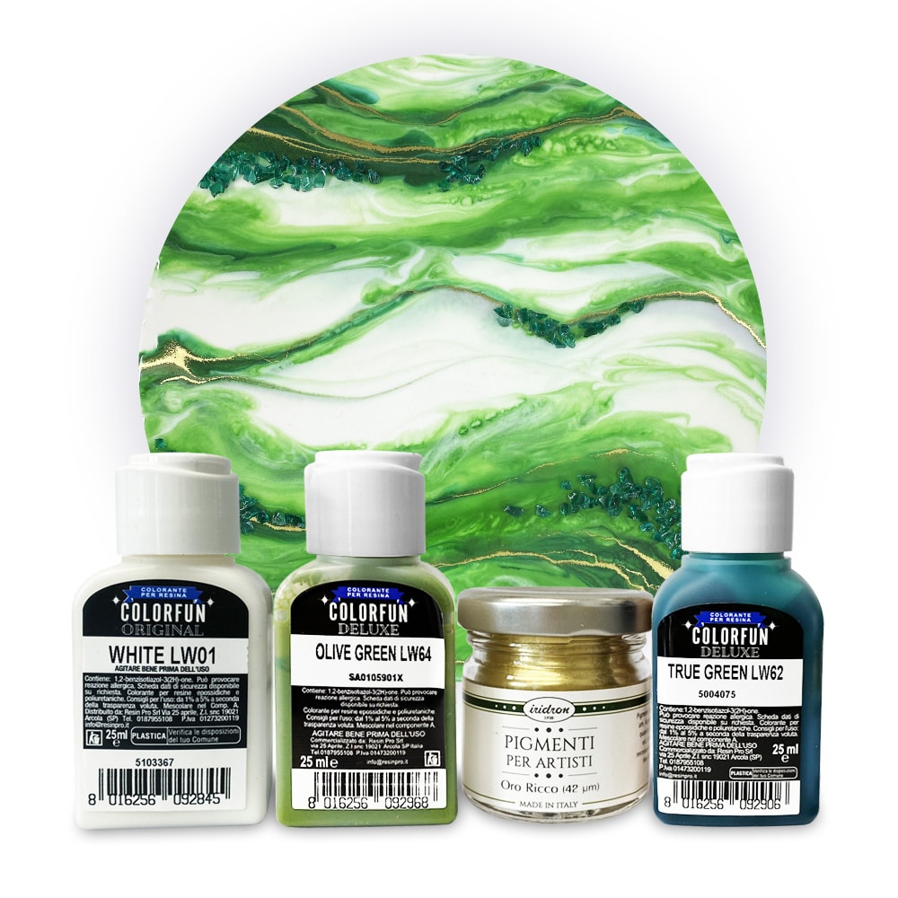 “RINASCIMENTO” Set di colori per resina - effetto marmo