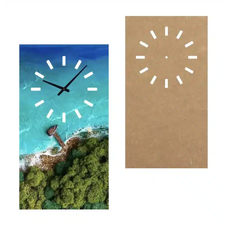 Pannello in Legno (MDF) per Orologio da Parete Personalizzato 50*28 cm