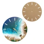 D.40cm Pannello Rotondo in Legno MDF per Orologio da Parete in Resina “Art déco”