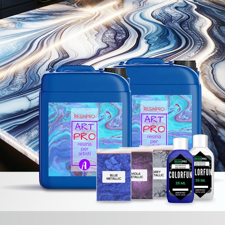 Kit top cucina - Granito Azul Bahia, Extra Large 16kg