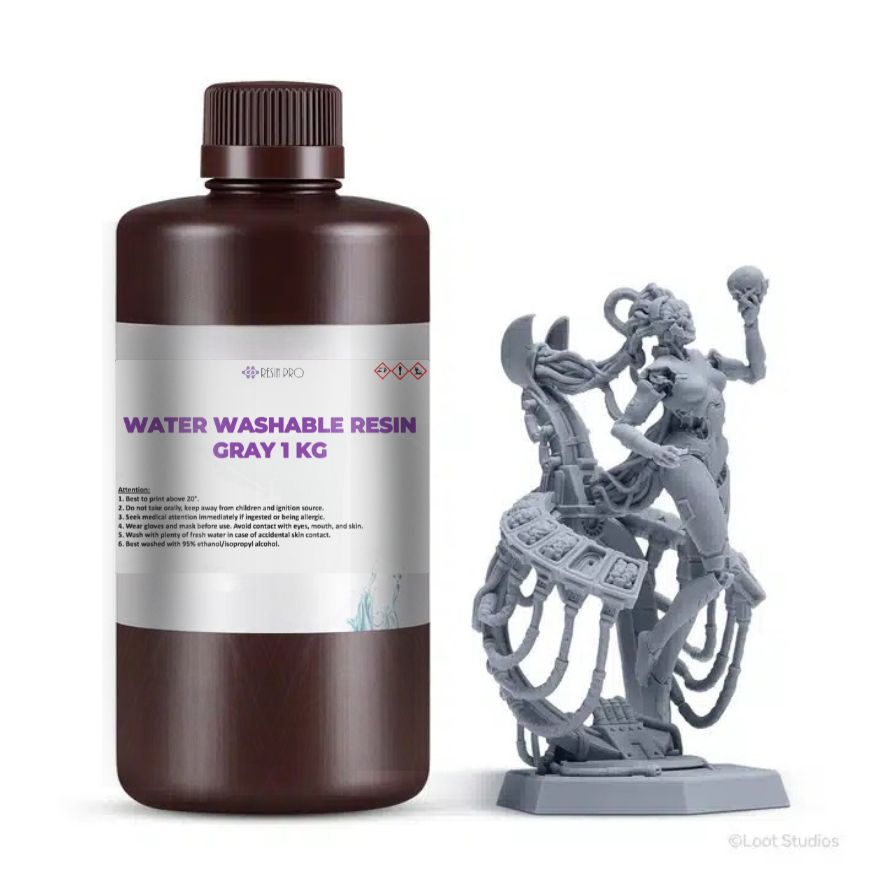 Resina per Stampanti 3D Lavabile ad Acqua Grigia tipo Anycubic