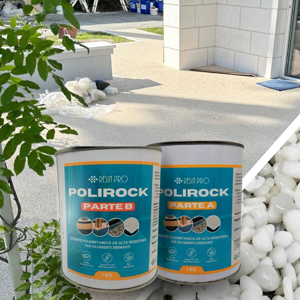 POLIROCK - Legante bicomponente poliuretanico per graniglie