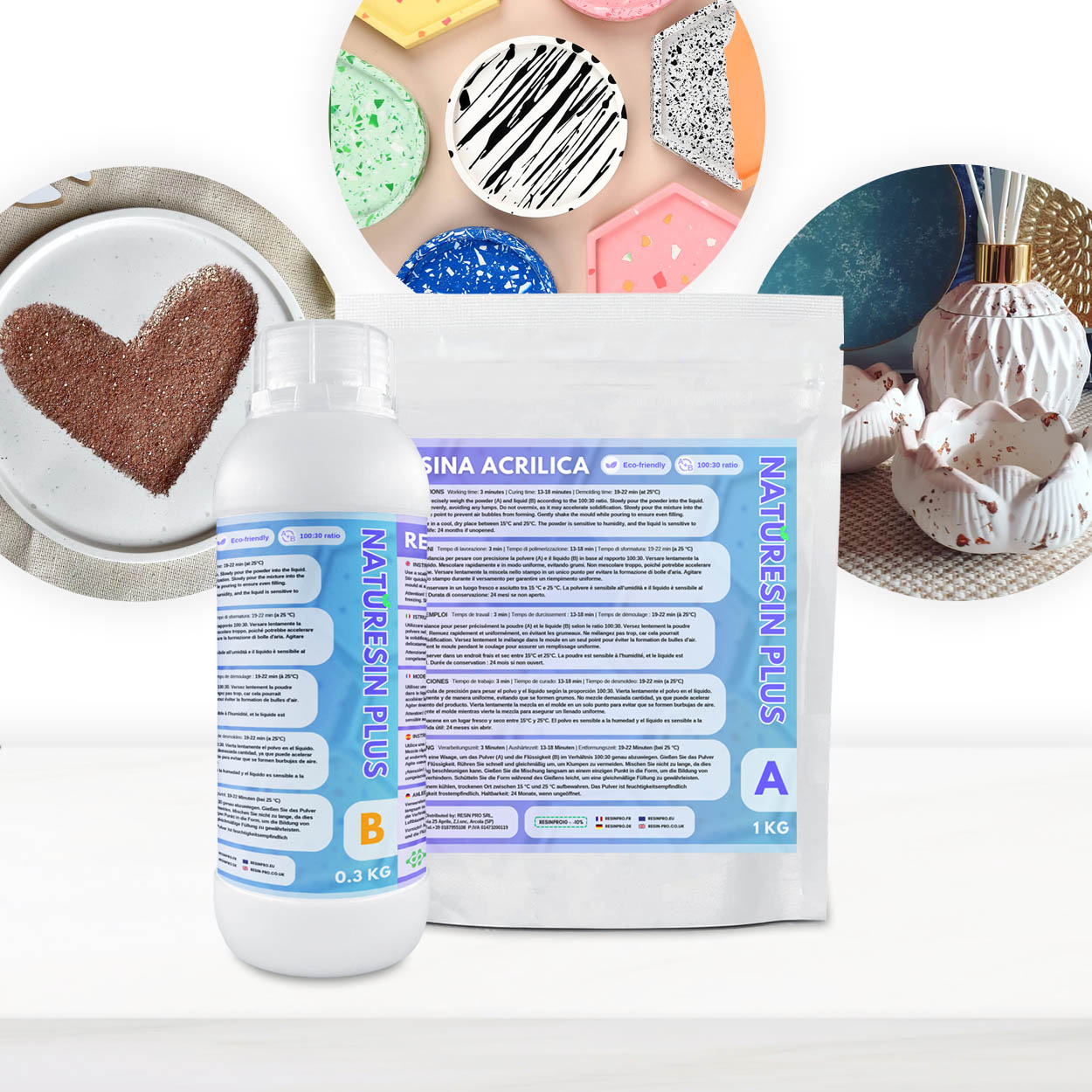 NATURESIN PLUS – Resina Minerale ad Alta Resistenza – Senza Guanti e Senza Maschera! 6,5kg