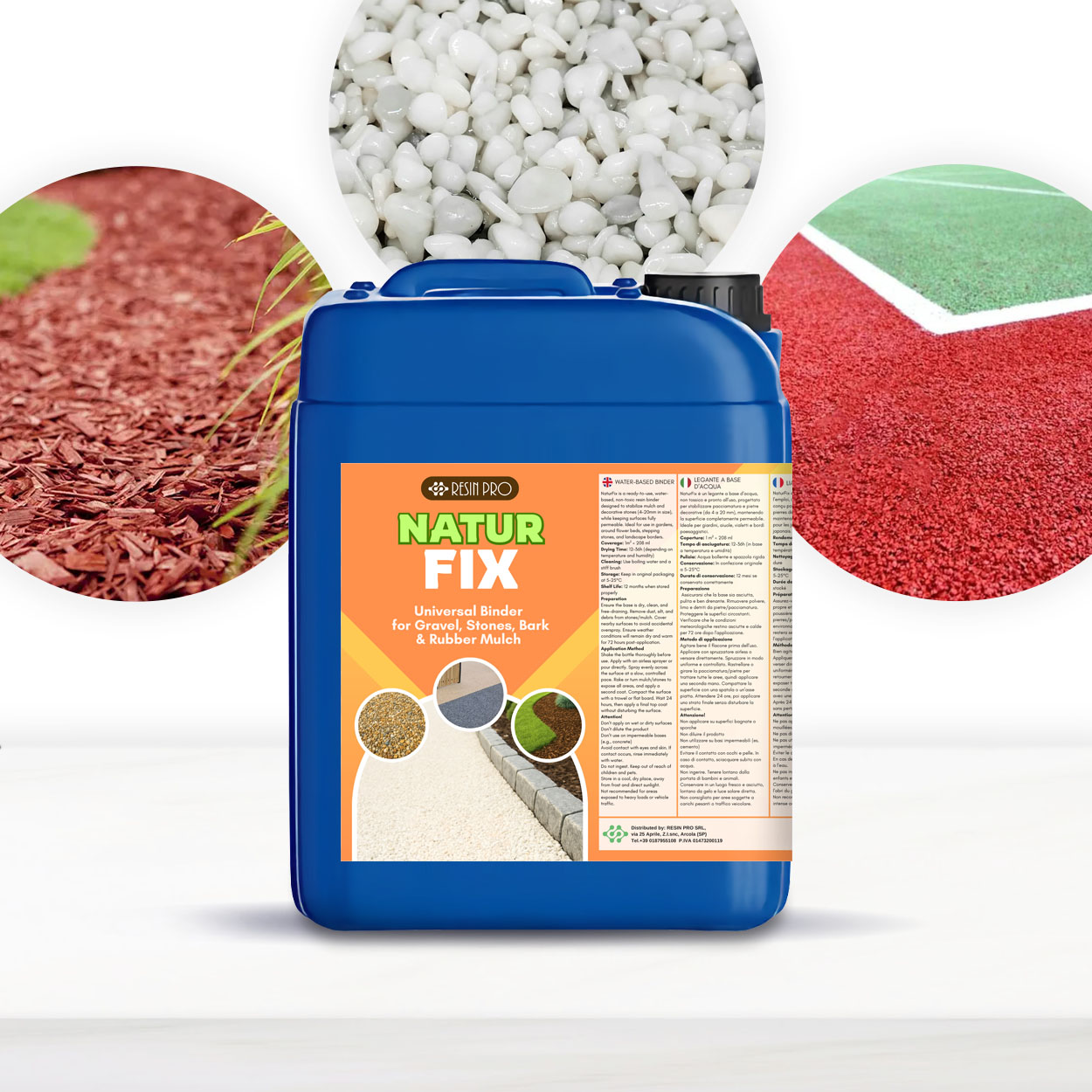 Legante Per Ghiaia 2.5L - Fissatore Per Pietrisco E Pacciamatura, Per Interni Ed Esterni - Foto 8