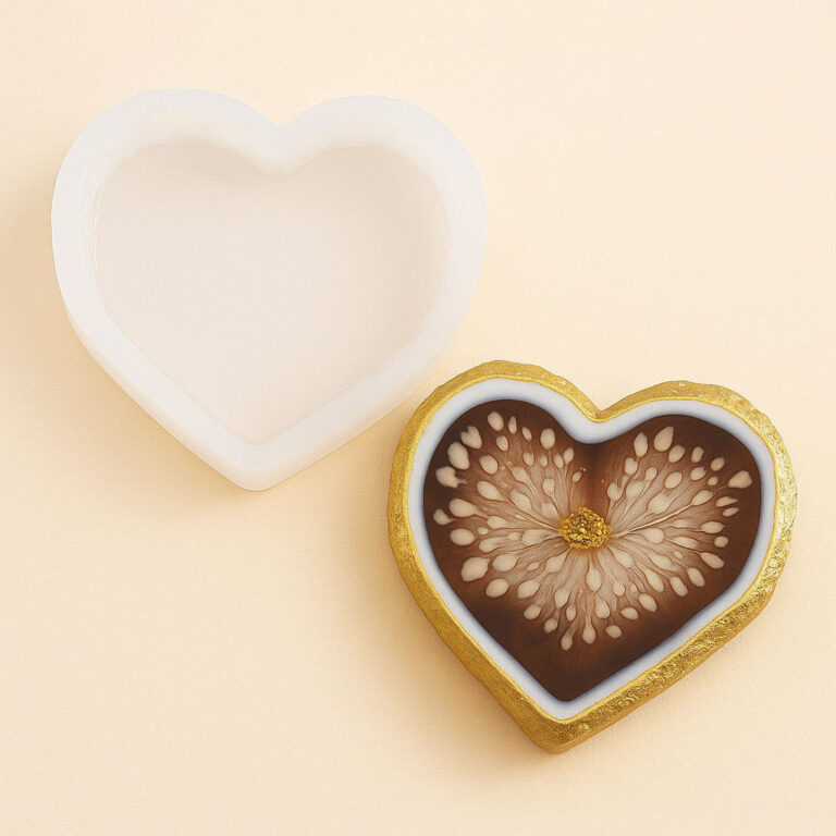 Stampo in silicone a forma di Cuore (4 stampi)