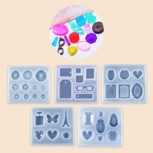 Set di 5 stampi per progetti DIY e artistici