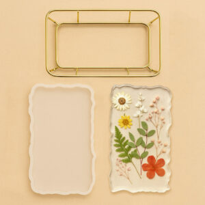 Stampo e supporto per realizzare vassoi rettangolari