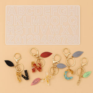 Stampo Lettere in silicone per creare Portachiavi