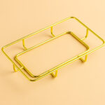 Supporto in metallo per vassoio rettangolare