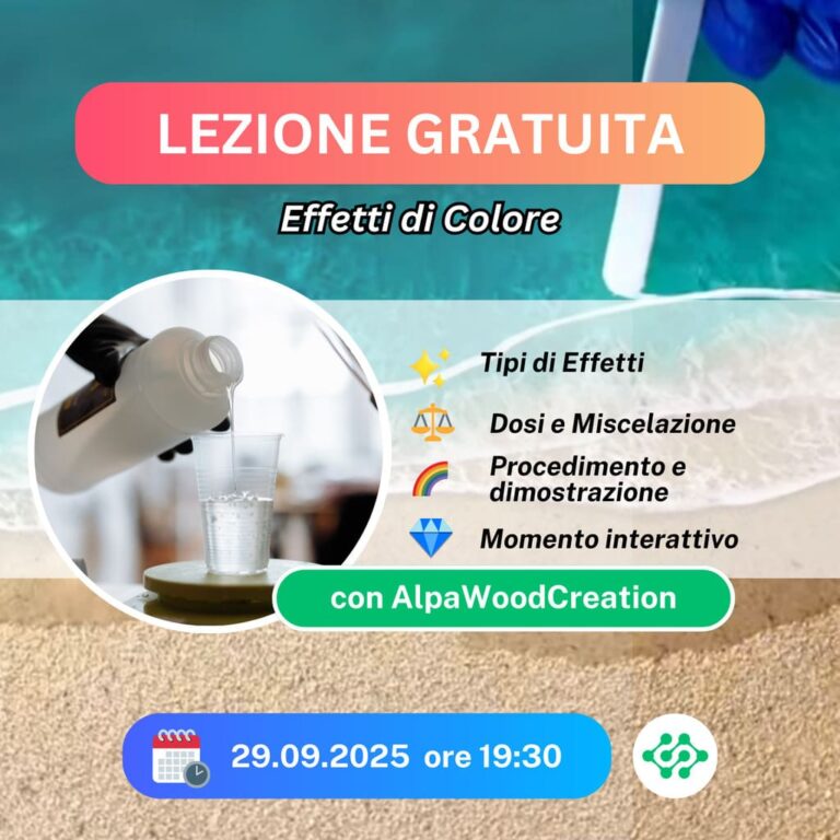 Colori Resina Epossidica: Lezione Gratuita sugli Effetti