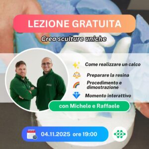 LEZIONE GRATUITA – Crea sculture uniche con Alginato e Naturesin PLUS