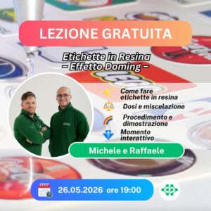 LEZIONE GRATUITA: Etichette in Resina – Effetto Doming