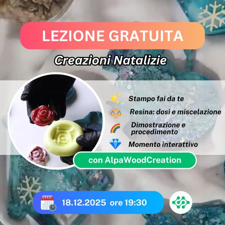Decorazioni Natalizie in Resina: Lezione Gratuita Online