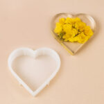 Stampo in silicone a forma di cuore per resine