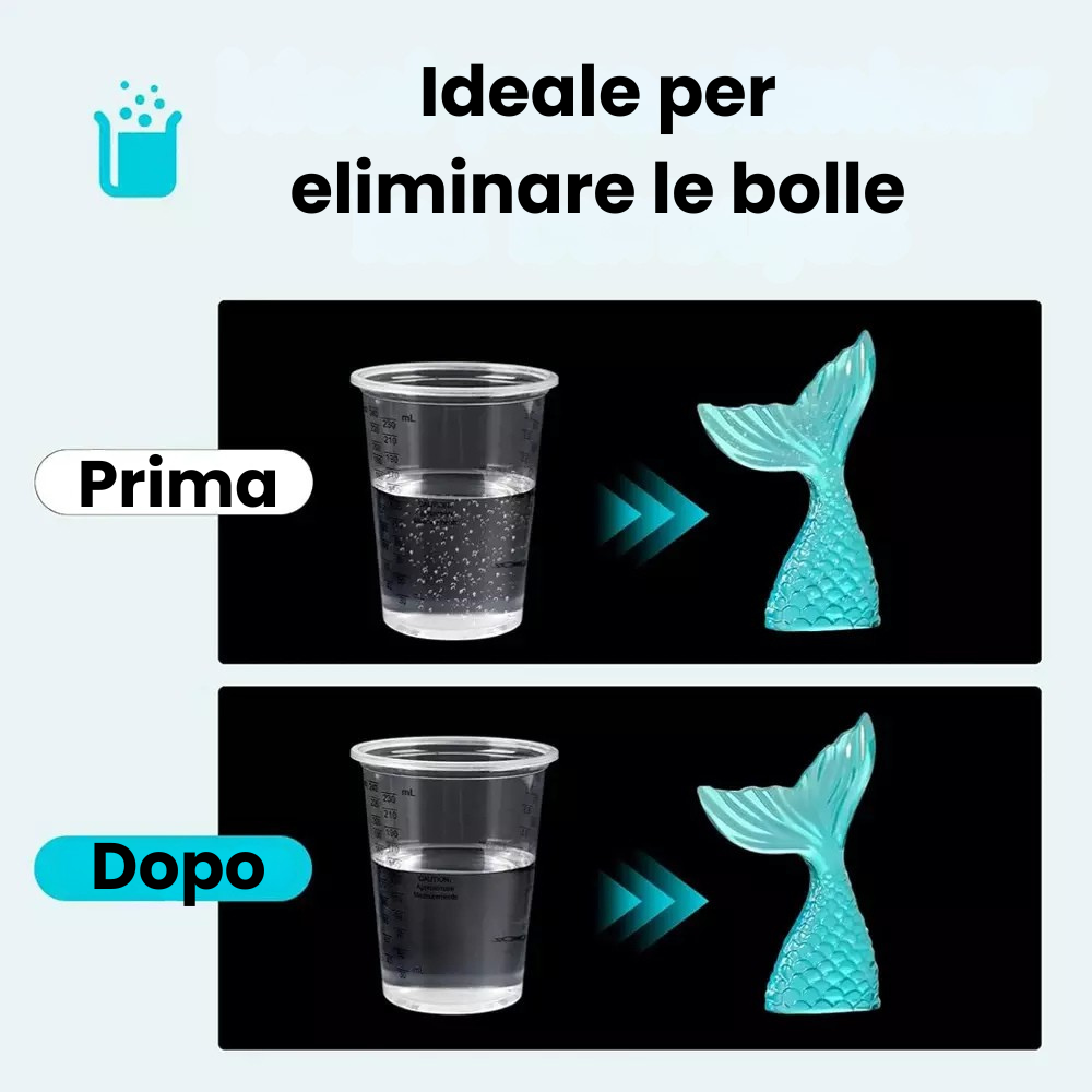 Camera Sottovuoto Per Resina – 95 KPa, 2 Litri, Per Degasare E Rimuovere Bolle D'Aria (Spina UE)