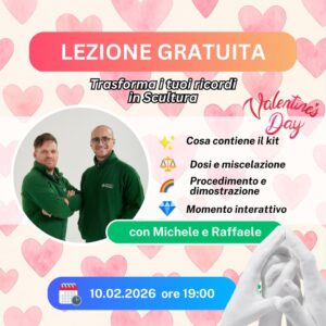 LEZIONE GRATUITA – Un Ricordo da Toccare: Mani e Forme Trasformate in Scultura