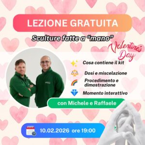 LEZIONE GRATUITA – Sculture fatte a “mano” – San Valentino edition