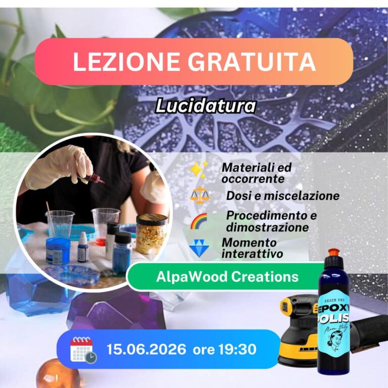 LEZIONE GRATUITA - Lucidatura e Finitura