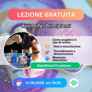 LEZIONE GRATUITA:  Resina per Principianti