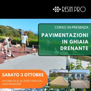 Corso Pavimentazioni in ghiaia drenante