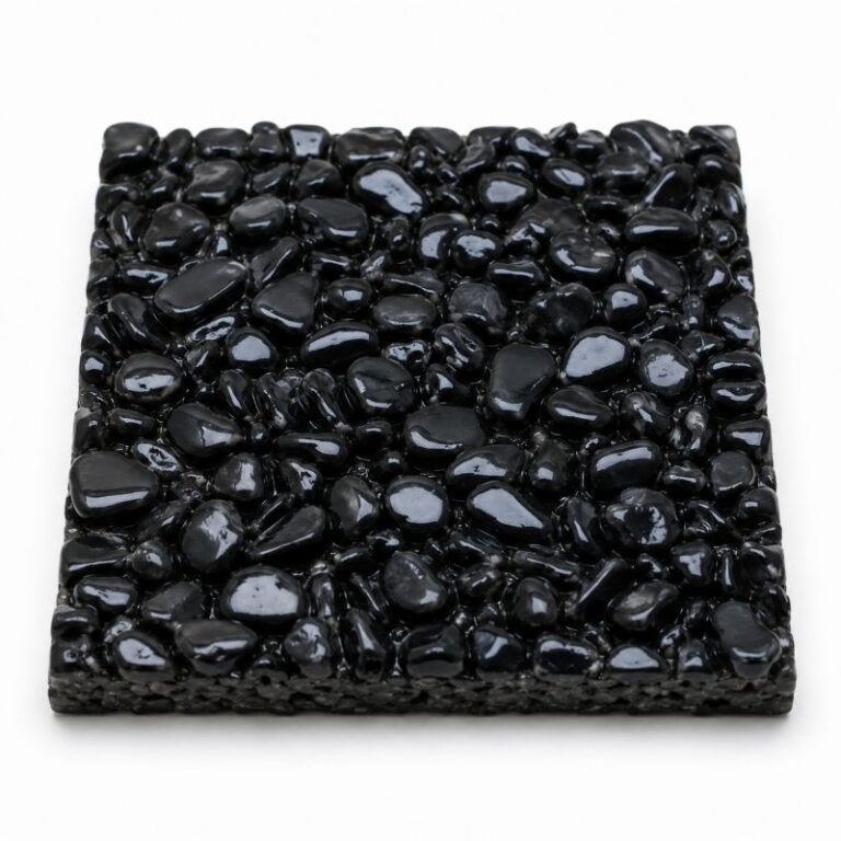 Campioni 10x10 – Ghiaia Stabilizzata Drenante con Resina - Nero Ebano