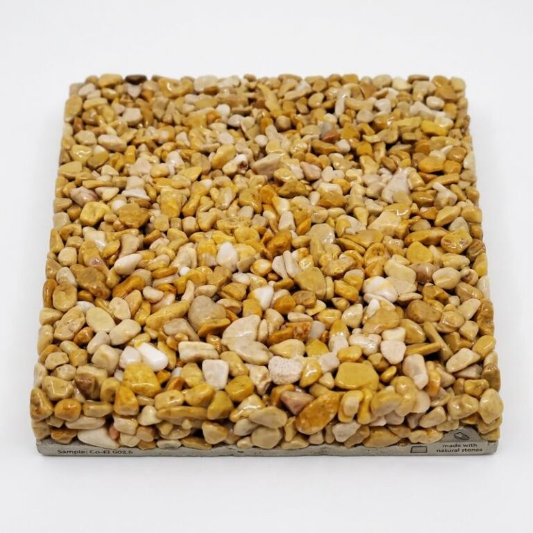 Campioni 10x10 – Ghiaia Stabilizzata Drenante con Resina - Giallo Mori