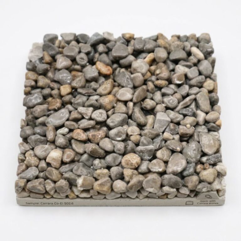Campioni 10x10 – Ghiaia Stabilizzata Drenante con Resina - Grigio Occhialino