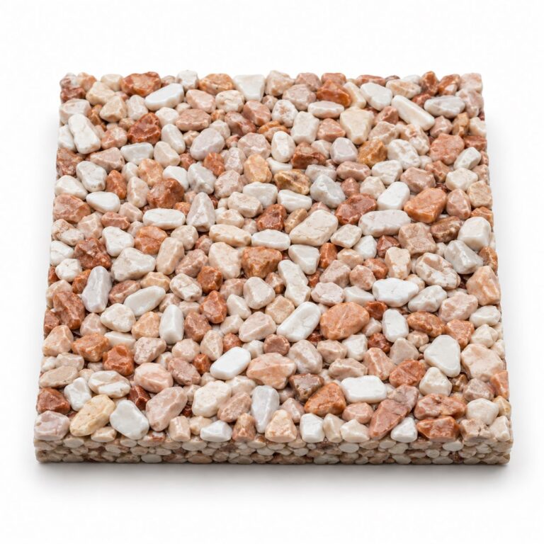Ghiaia Resinata Drenante Stabilizzata, Campione 10x10 cm - Rosa Pernice